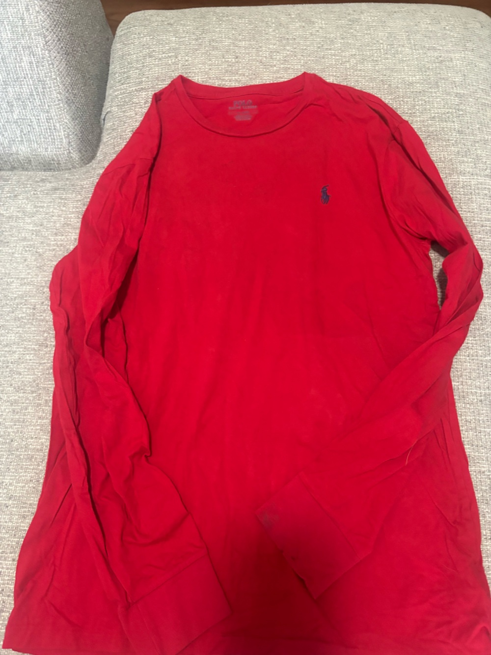 Red Polo Ralph Lauren long sleeve shirt #preppy #classic